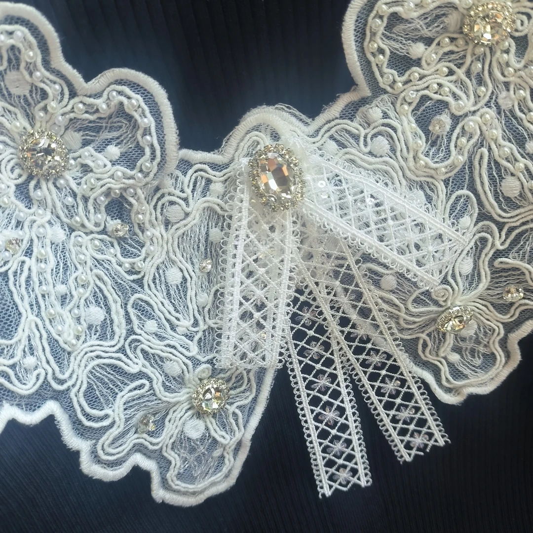 SZSALI 气质显瘦轻奢重工订钻时尚黑色针织上衣