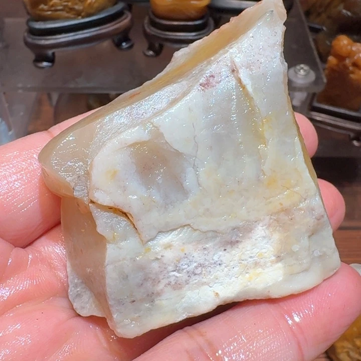 寿山石水**影寿山石石头