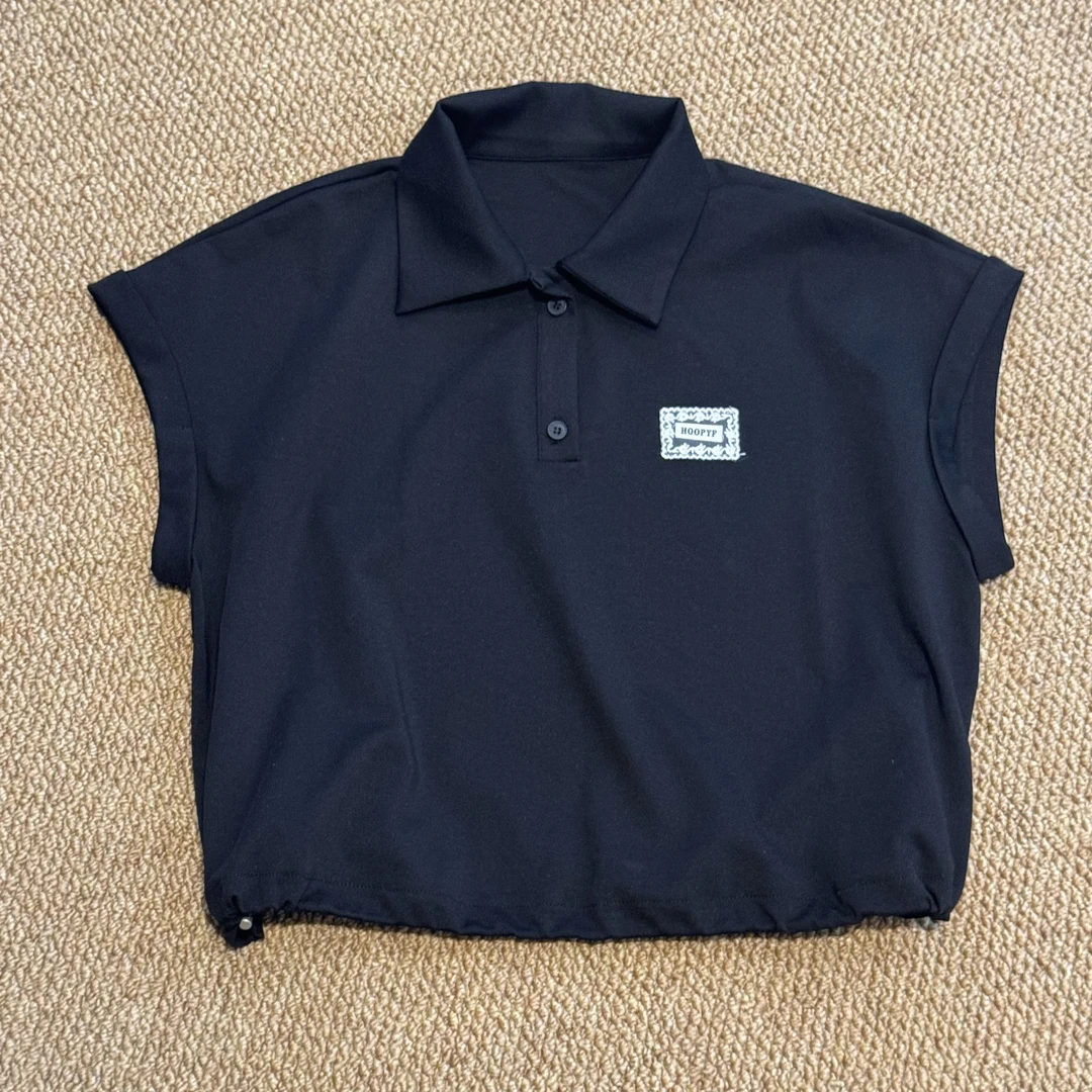 多多 独特超好看复古法式蕾丝红色短袖T恤宽松小个子上衣女娃娃衫