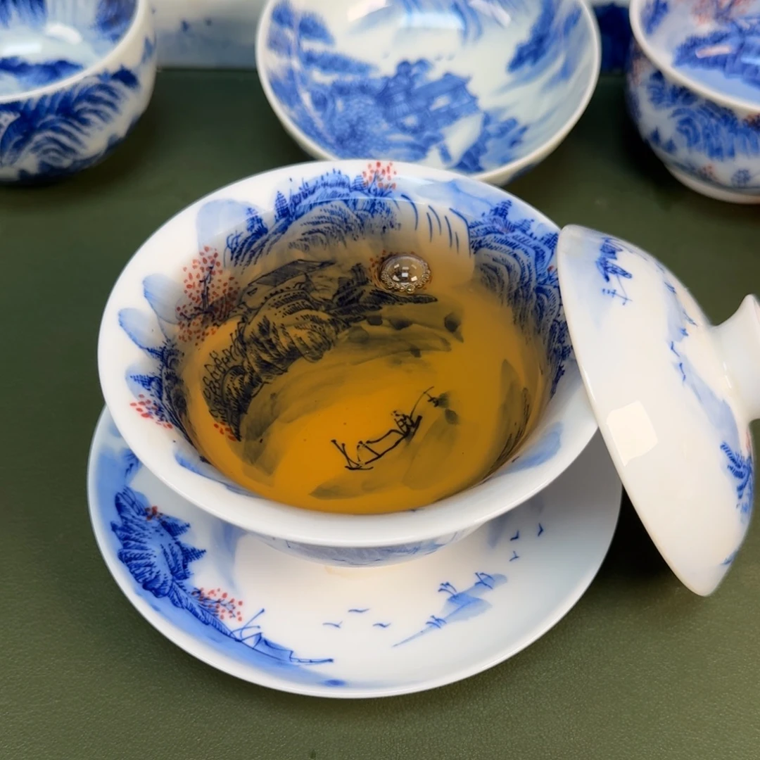 景德镇纯手绘茶具圆圆206