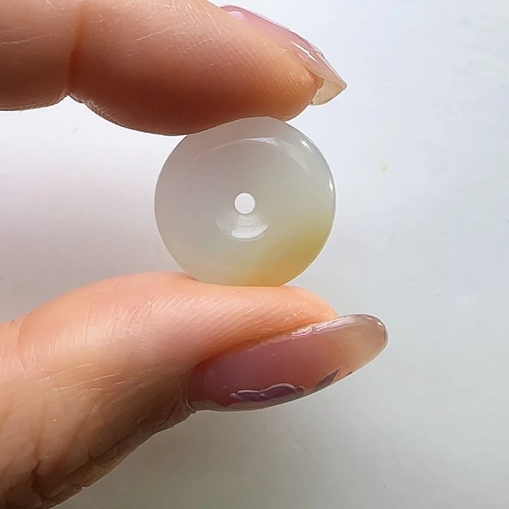 翡翠裸石天然缅料A货 平安扣