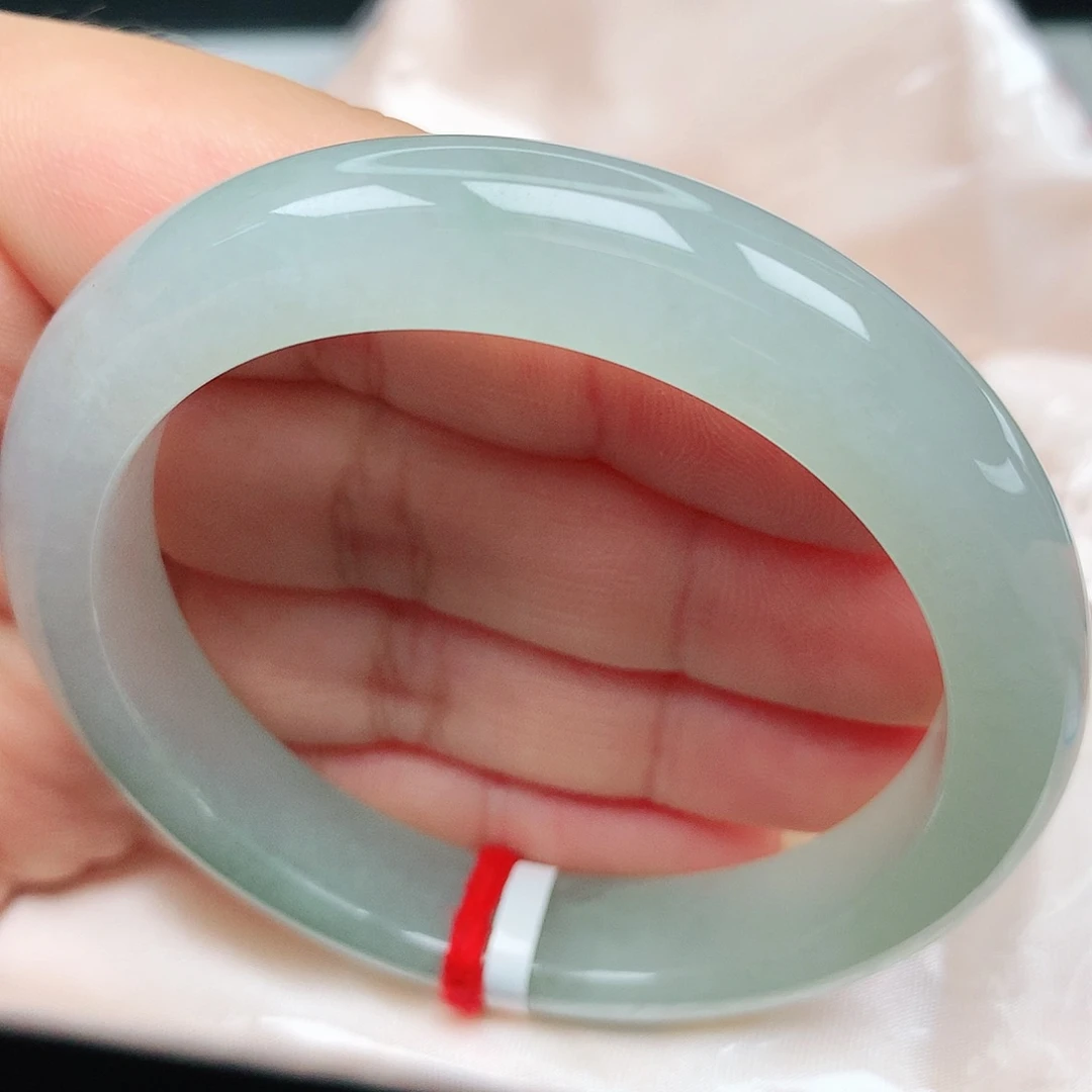 未镶嵌手镯翡翠24冰晴冰透强推