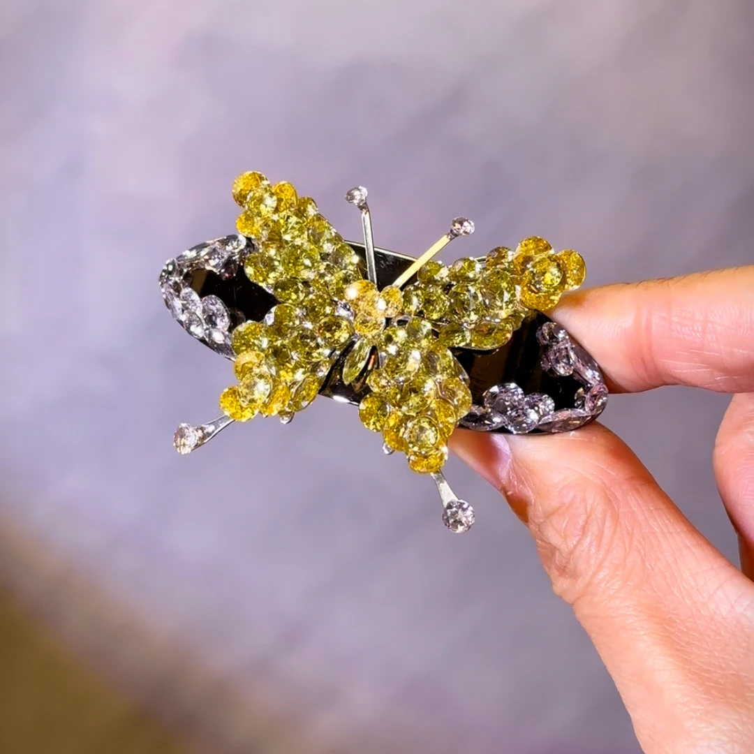 花花原创 翠蝶弹簧夹