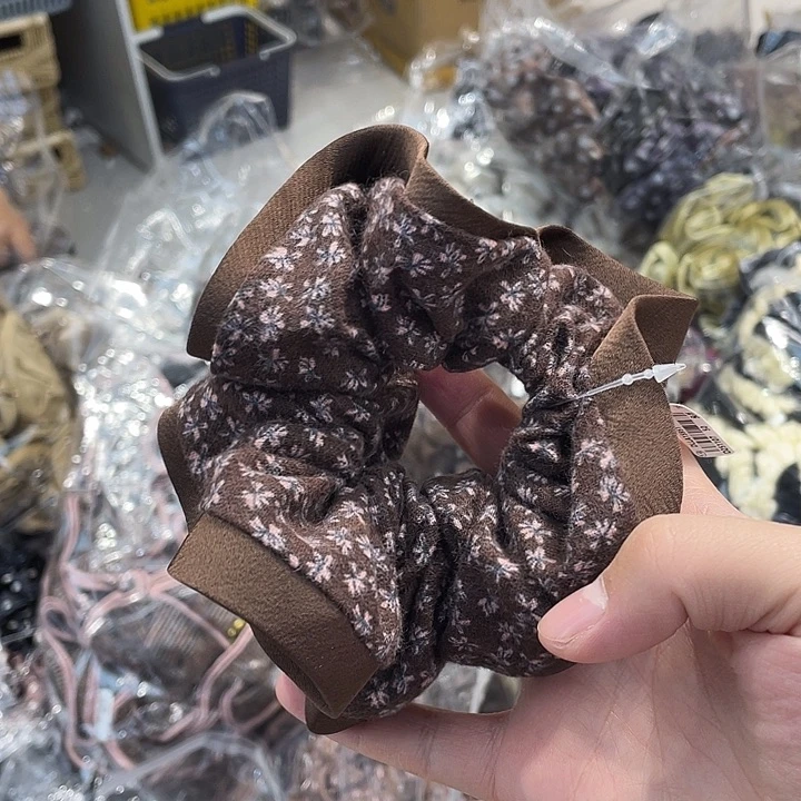 皮质铁合金针织发圈