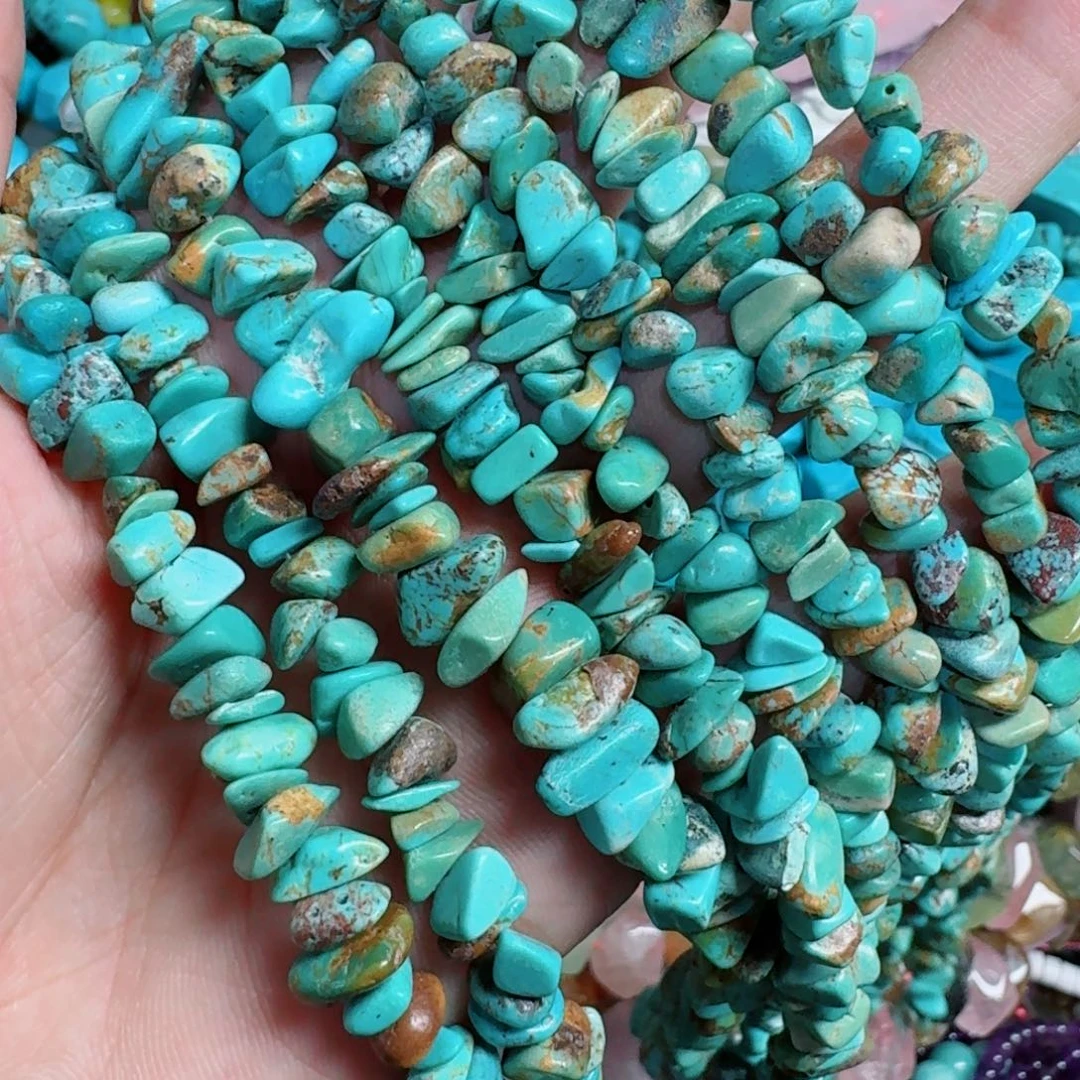 玛瑙/玉髓合金珠宝半成品湖北松碎石一条