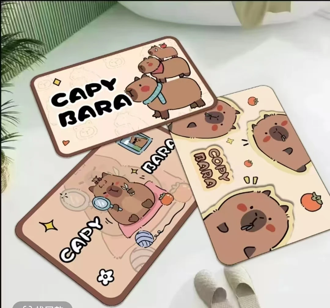 《拍一发三》家用卡通浴室吸水硅藻泥底地垫卫生间浴室地垫566