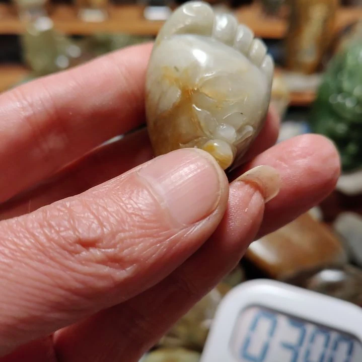 和田玉手工雕刻挂件未镶嵌夜*