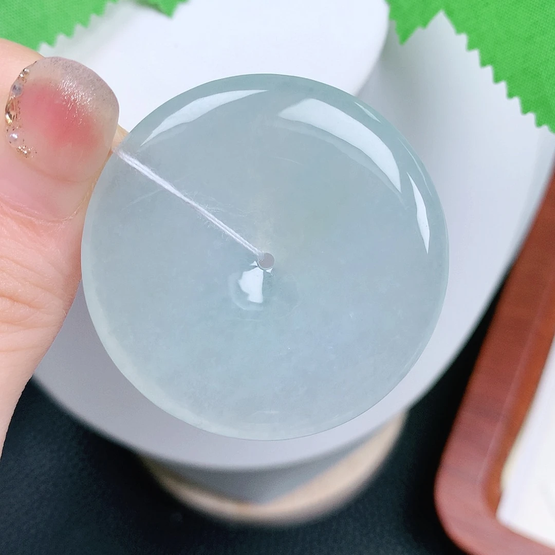 翡翠未镶嵌颈饰平安39.9-5.6