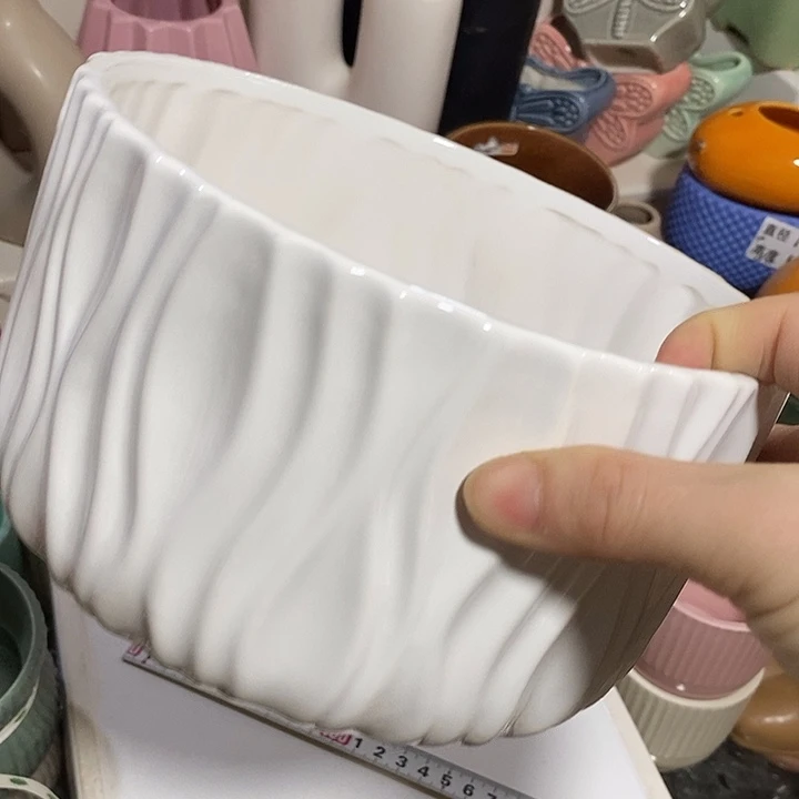 陶摆件陶盆有孔 瑕疵介意勿拍