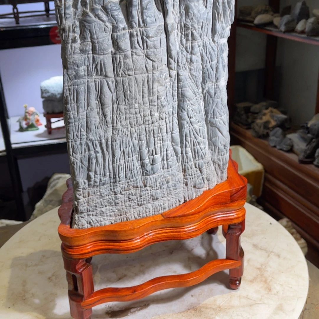 墨***飞石材灵璧亲密爱人的朋友都