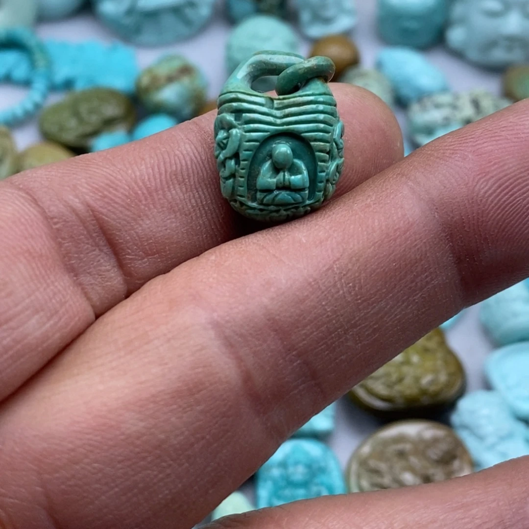 绿松石未镶嵌珠宝半成品