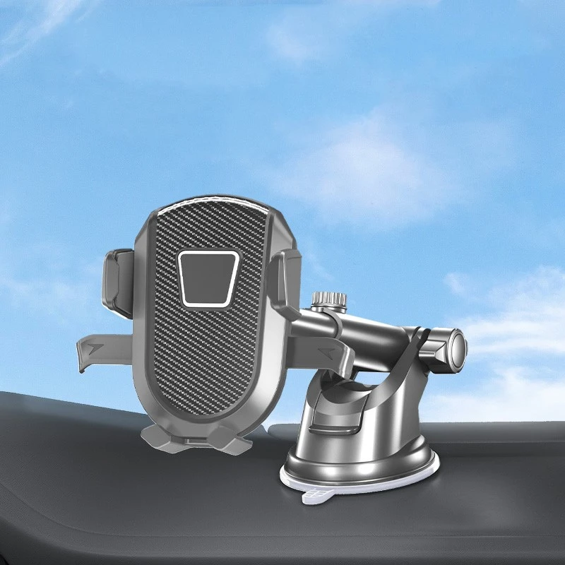 新品车载吸盘手机支架汽车仪表台旋转自动锁手机架吸盘式