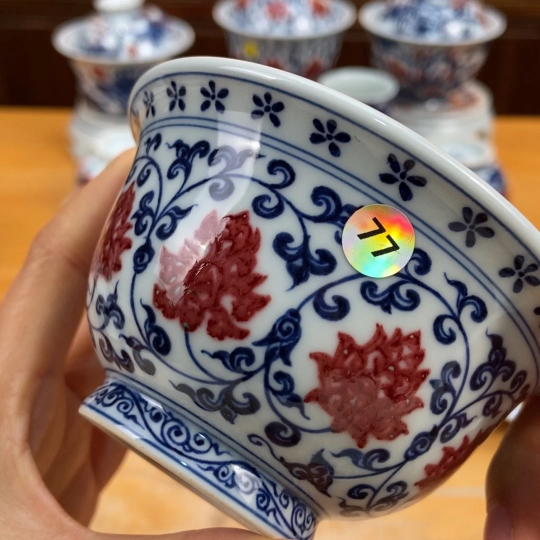 手绘现代茶具非古董