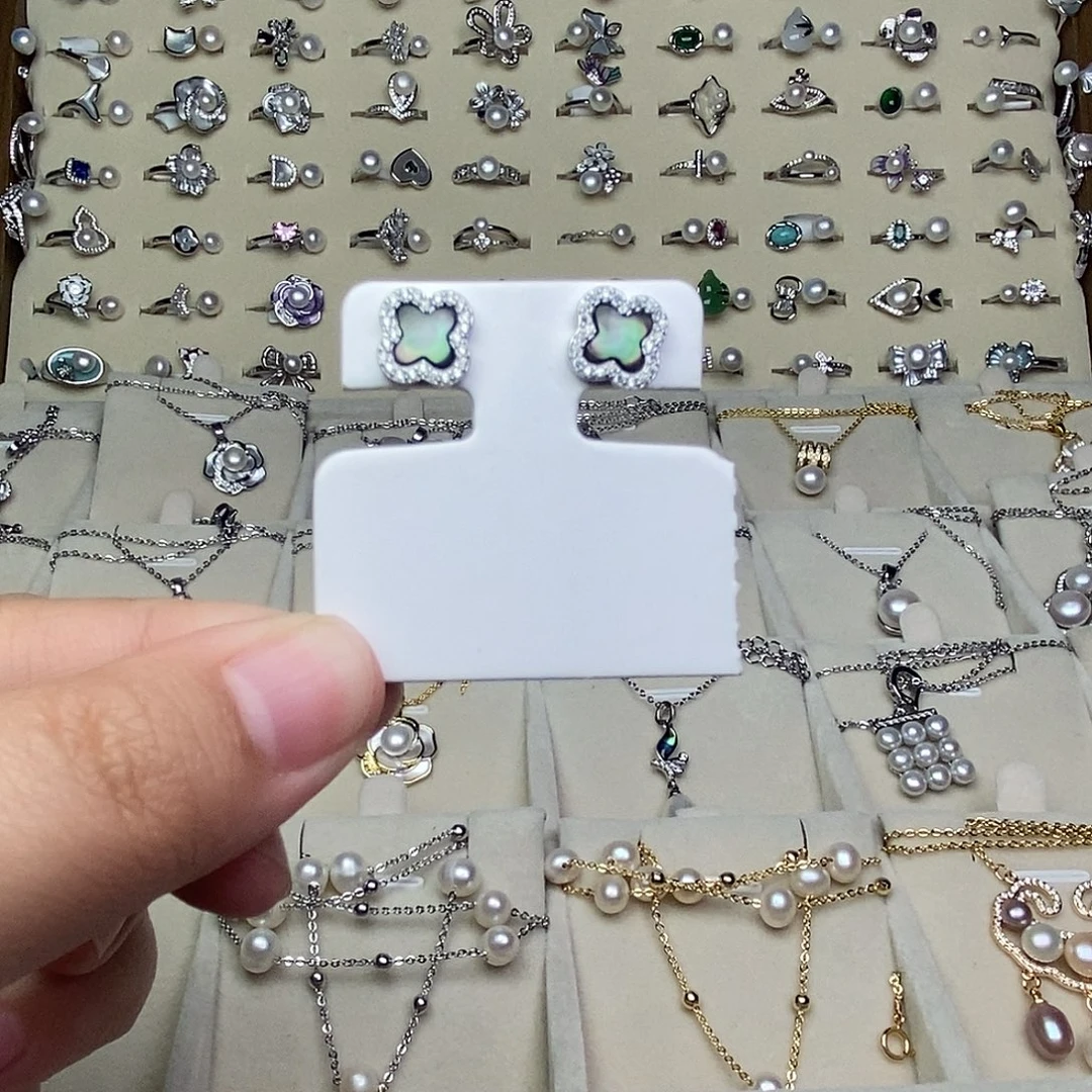 耳饰淡水珍珠银S925镶嵌