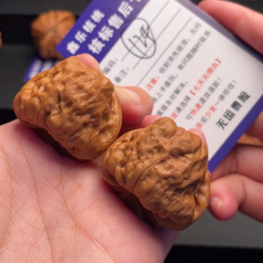 文玩核桃把件凹底古蝉37