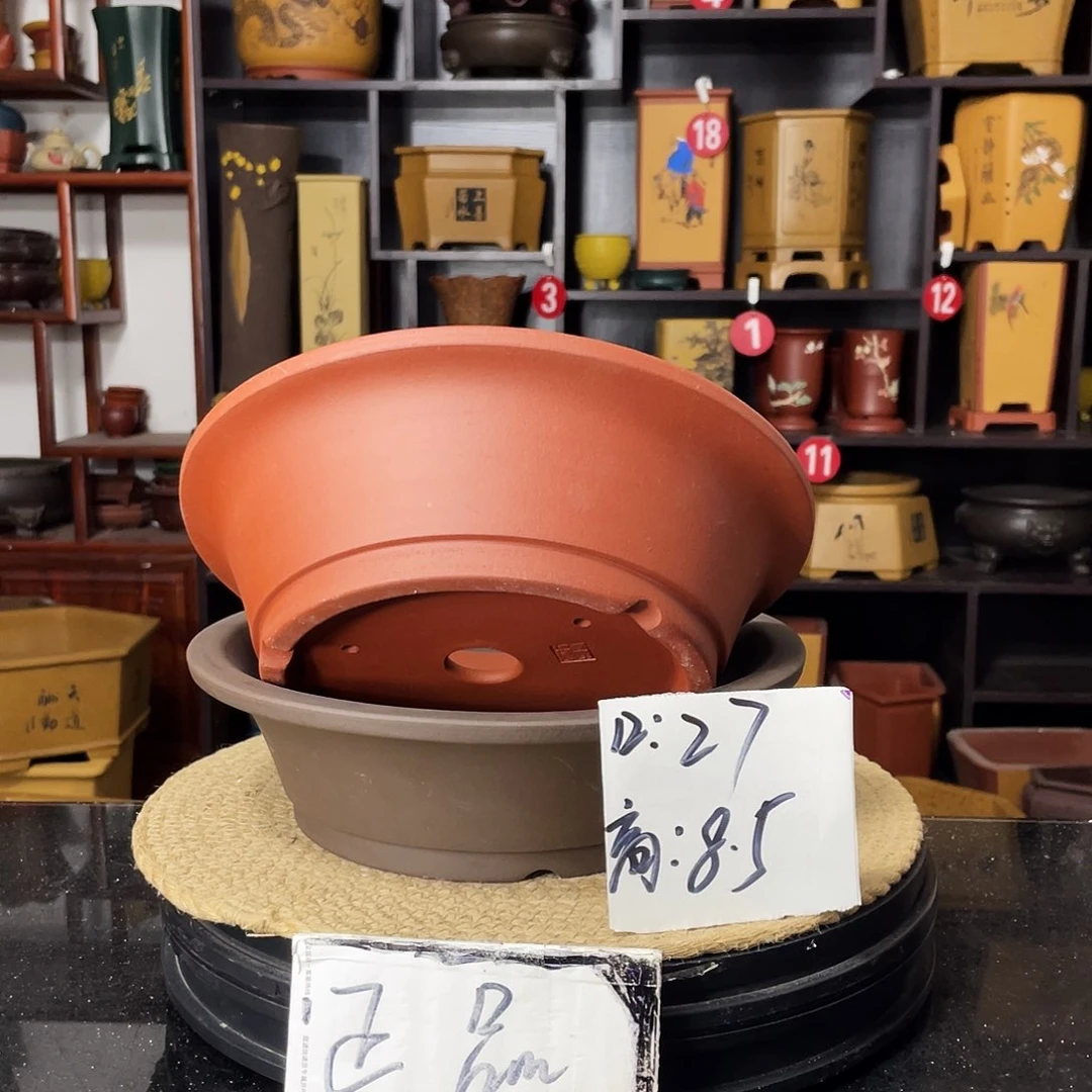 紫砂D-婉秋紫砂花盆