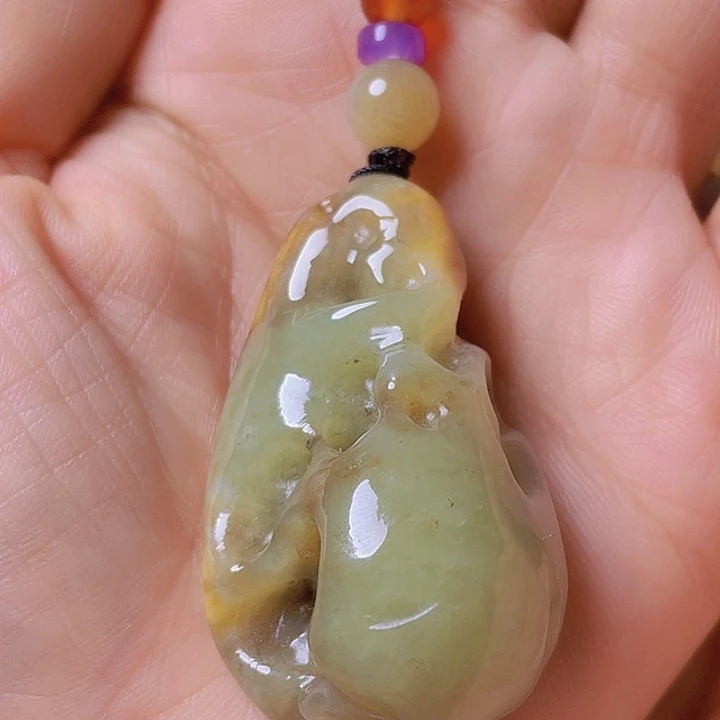 岫岩河磨玉（透闪石质玉）未镶嵌把件