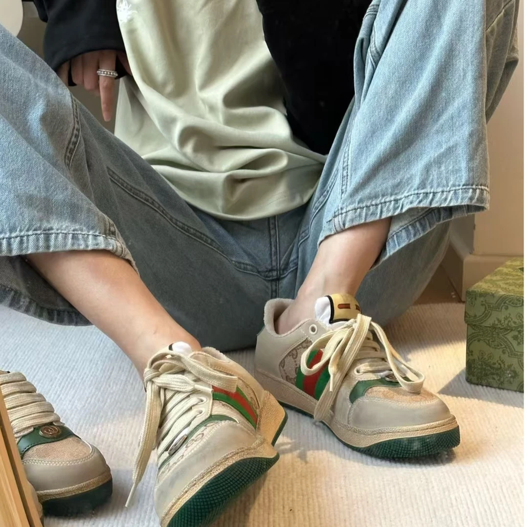 【脏脏鞋专场】Original GG帆布+皮革时尚潮流百搭复古鞋子