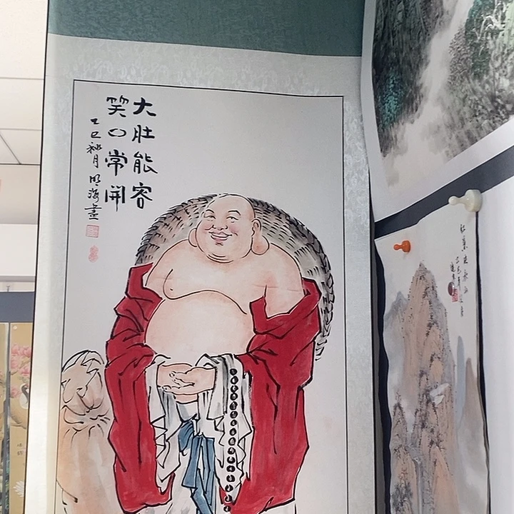 国画50/100明海手绘挂轴