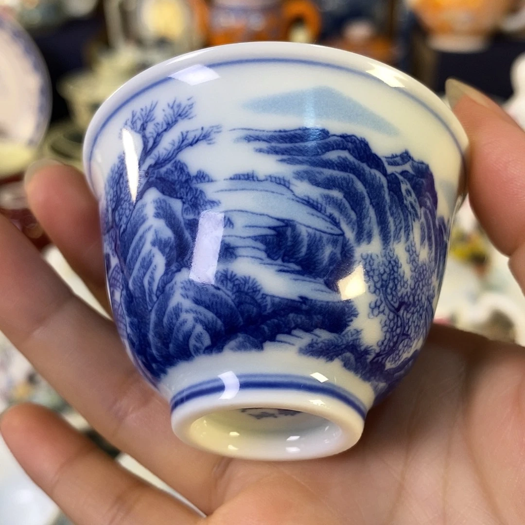 瓷片景德镇陶瓷茶杯1个
