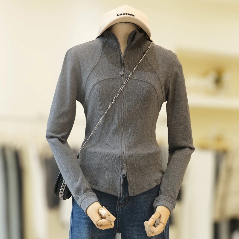 zaw大码女装立领长袖T恤显瘦内搭半高领打底衫胖mm上衣遮肉/25462