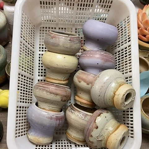 紫砂花盆084微瑕品楼里里3到4左右