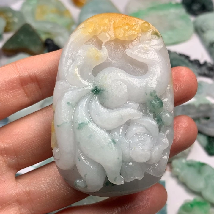 欣***E定制翡翠未镶嵌翡翠
