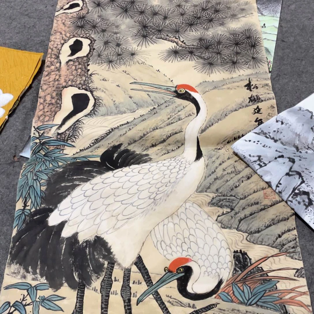 国画国画作品画心一张