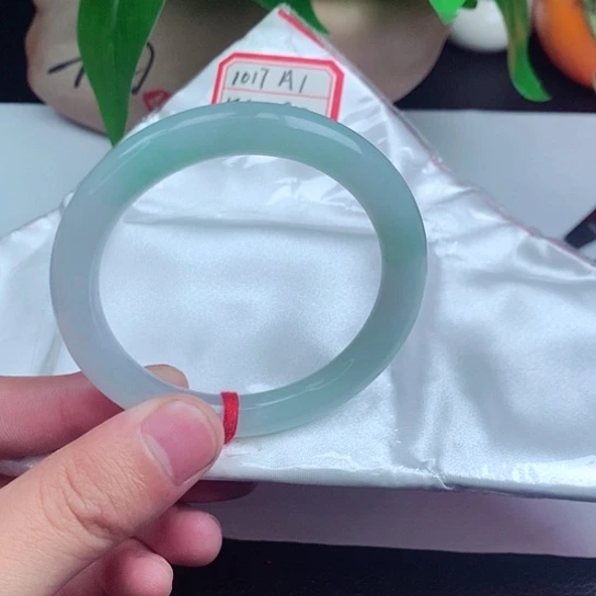 翡翠手镯未镶嵌圆条004