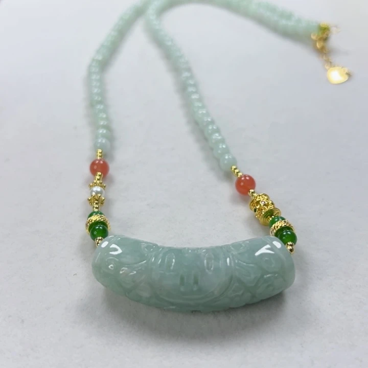 颈饰未镶嵌翡翠项链