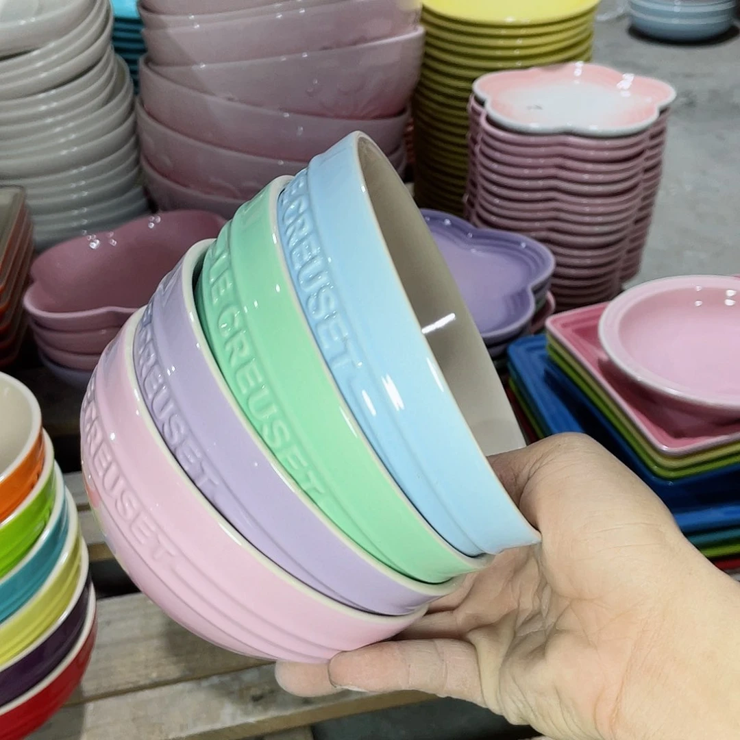 瓷片微瑕陶瓷餐具家用  四个