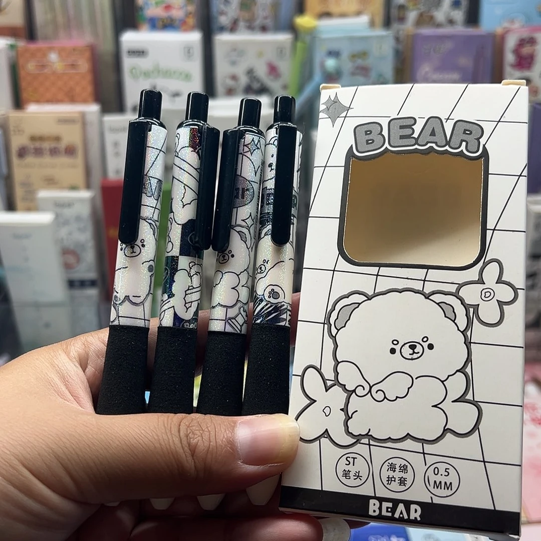 可爱小熊 胖胖笔 一盒4支