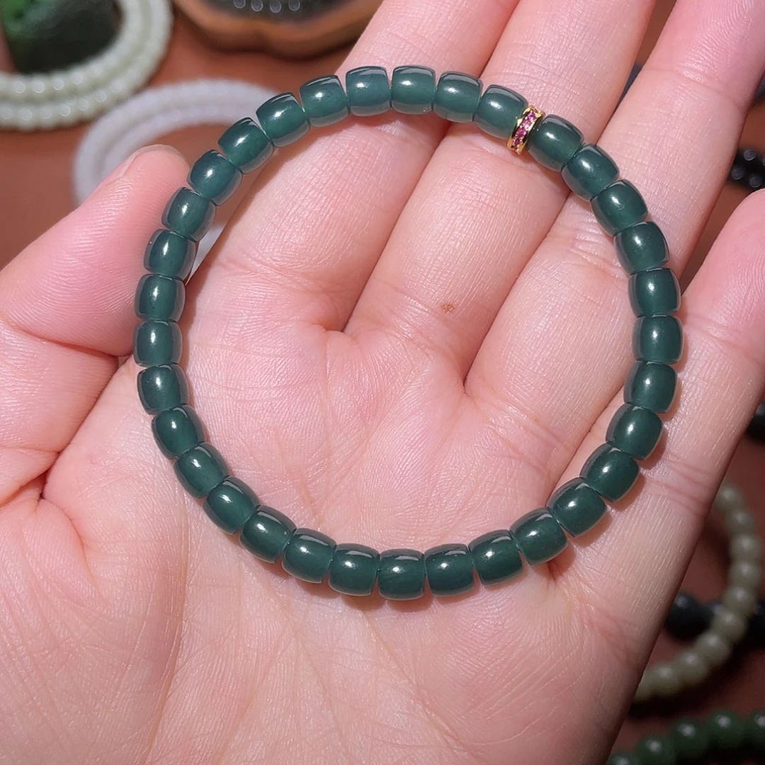 未镶嵌把件翡翠卡6mm