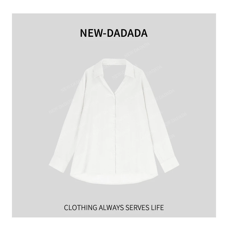 利达NEWDADAD法式高级感气质别致衬衫女士收腰衬衣防晒上衣SDK536