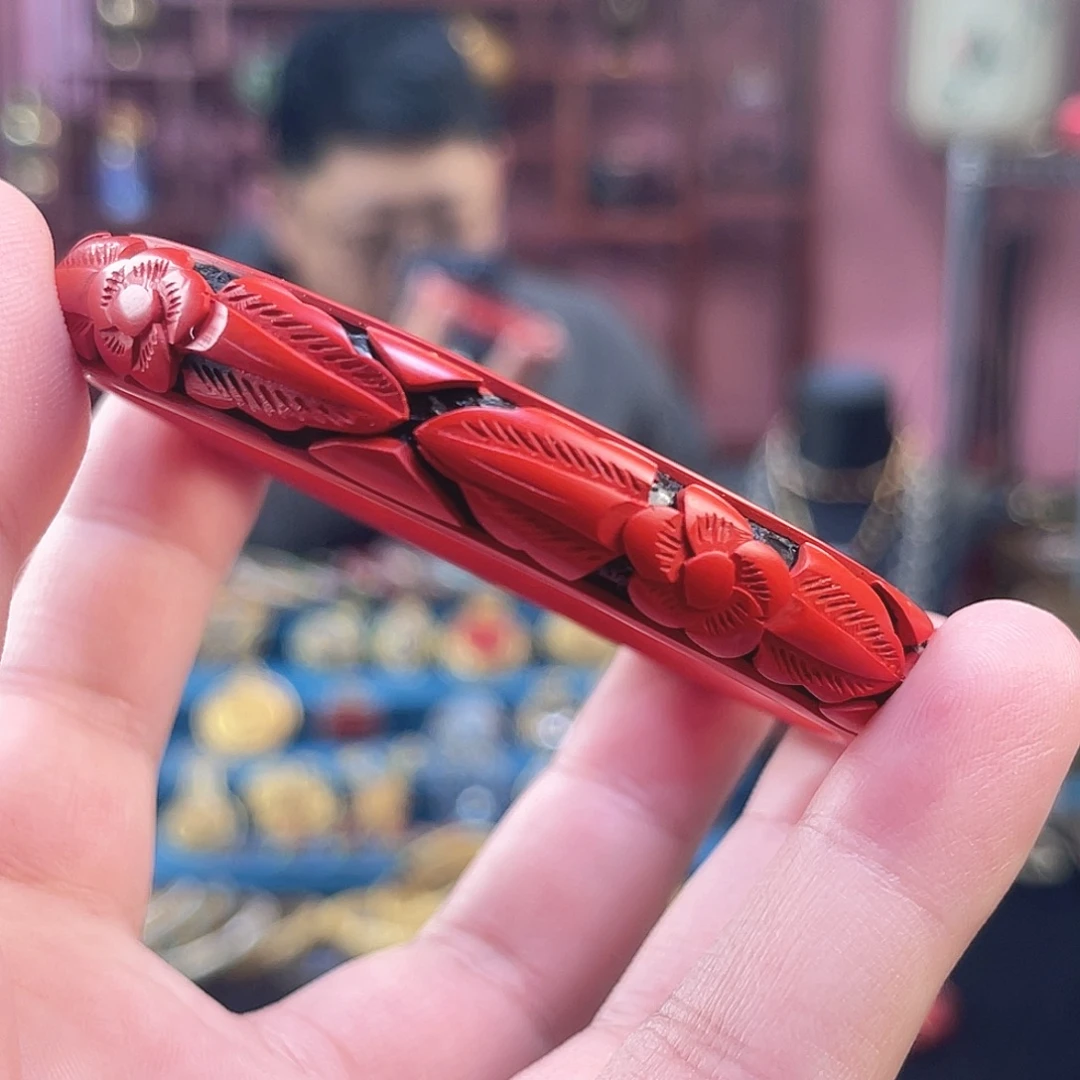 非遗技艺 雕漆手镯 66