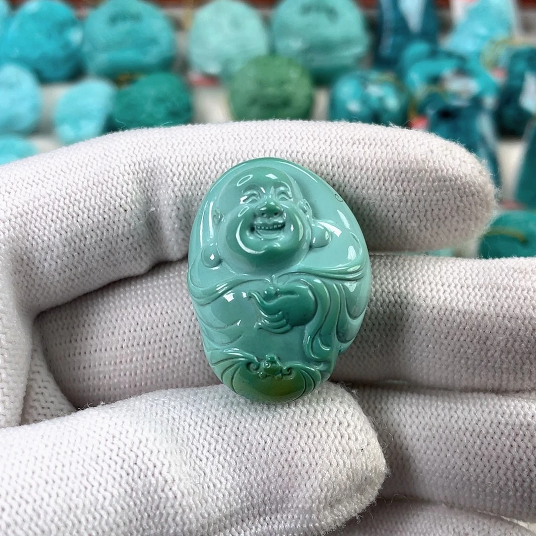 绿松石未镶嵌车挂