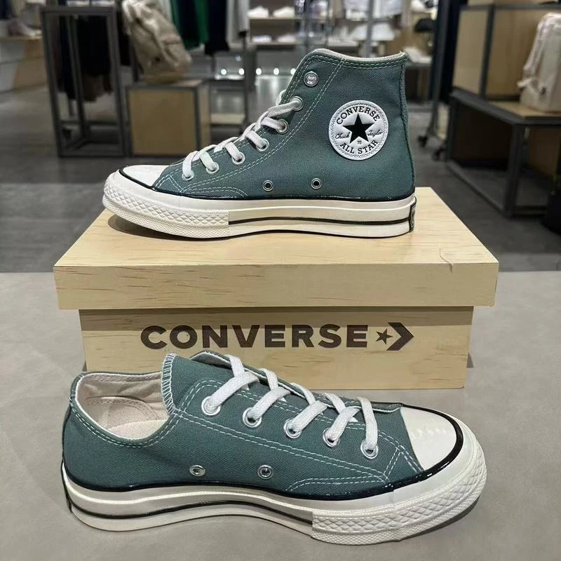 CONVERSE/匡威1970S新款杜松子绿男女高低帮复古帆布鞋/A06521C