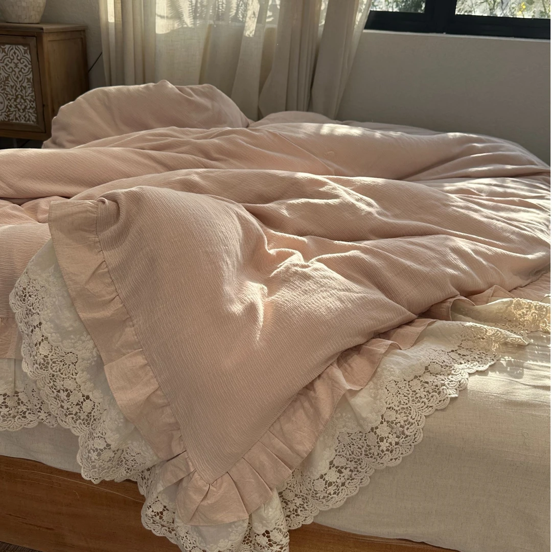 【超级红】设计师款天丝棉麻单被套-云之遥