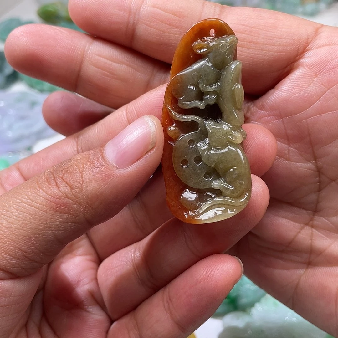 颈饰未镶嵌翡翠翡玉缘翡翠