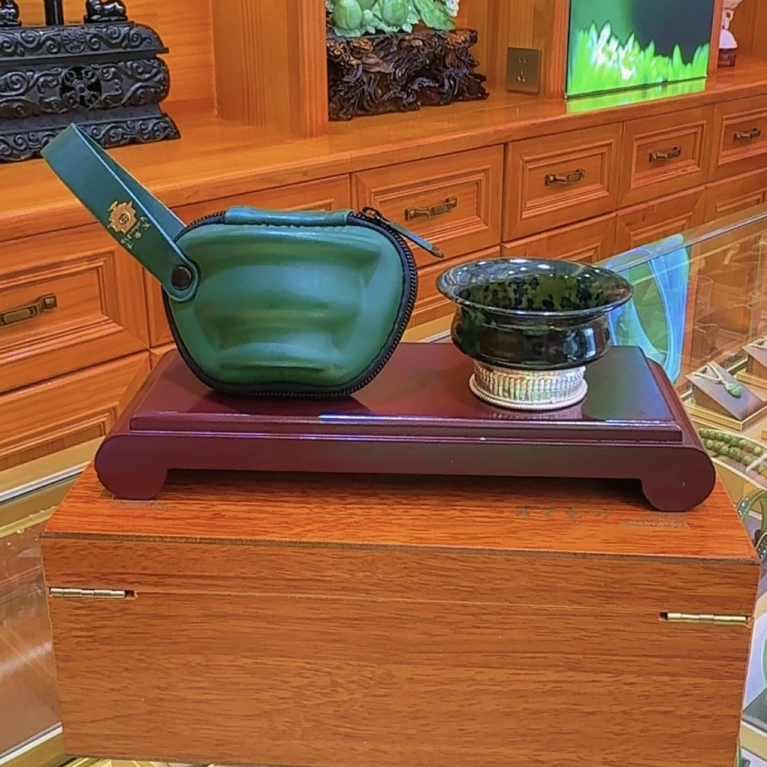 仁布玉，标准甜茶杯带杯套