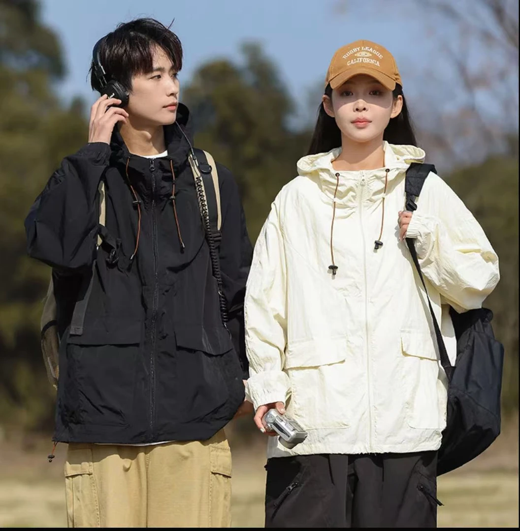 UPF50+夏季户外轻薄速干冰感男女同款外套休闲宽松情侣皮肤衣2350