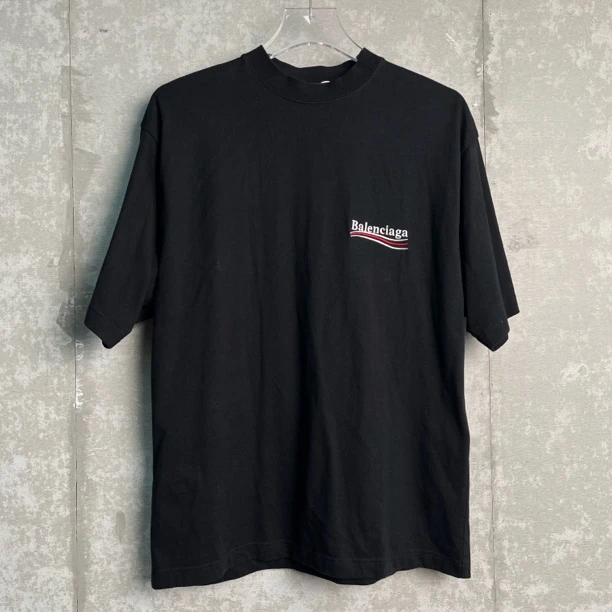 未使用 Balenciaga/巴黎世家 XXS*1/巴黎世家刺绣可乐短袖/14170