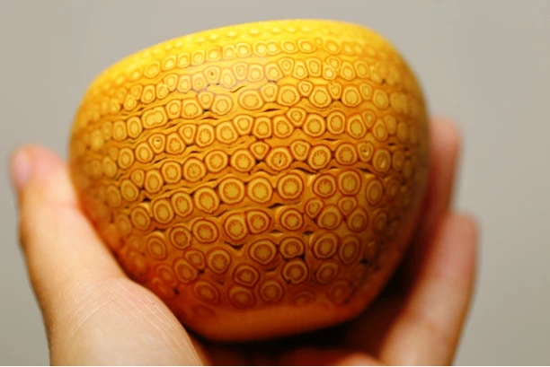 竹根雕满钉“天花板”竹碗。随机发货。品相差不多的竹碗