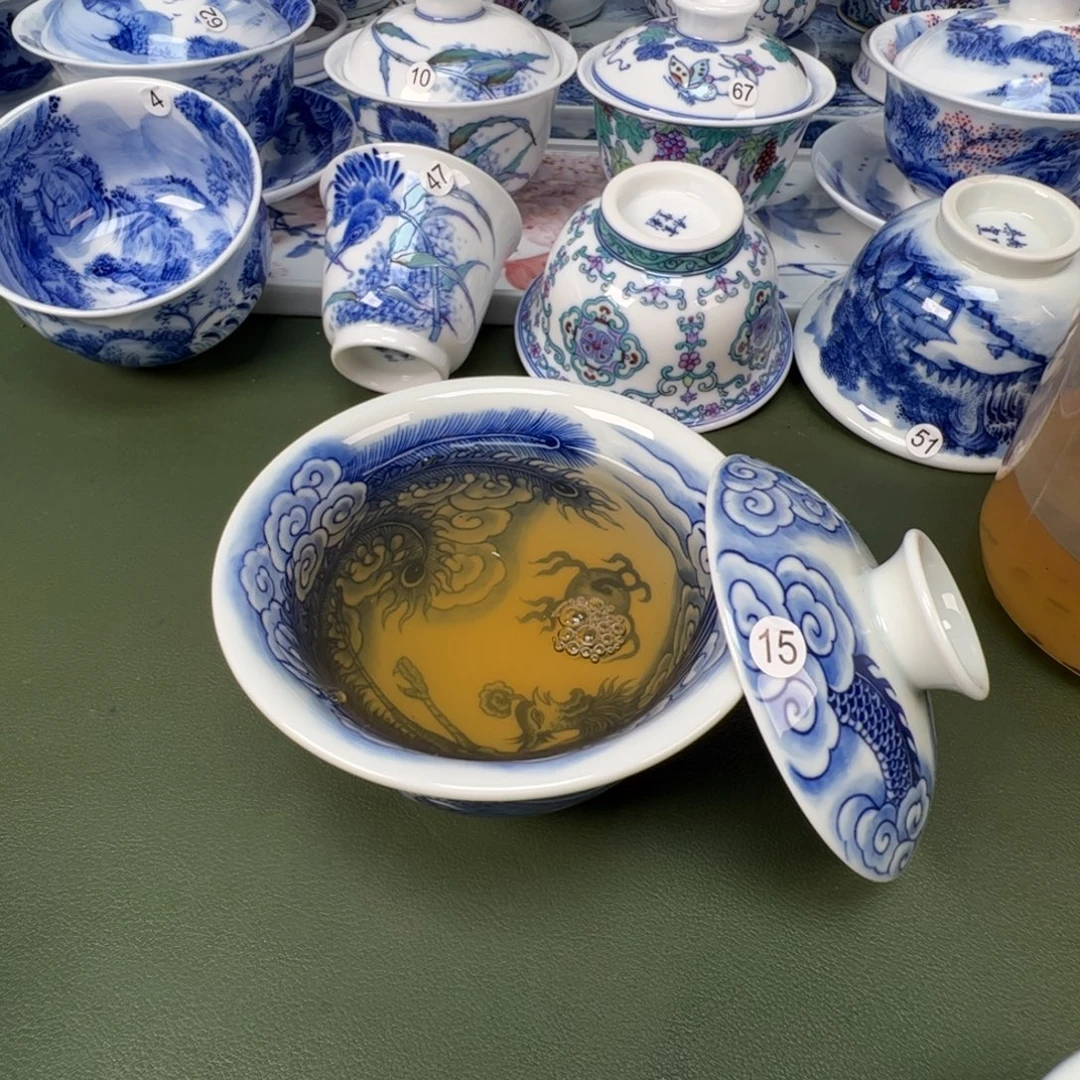 景德镇纯手工纯手绘茶具木木15