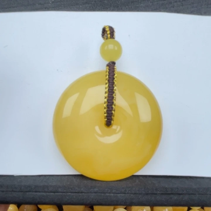 裸石蜜蜡未镶嵌蜜蜡平安扣重36