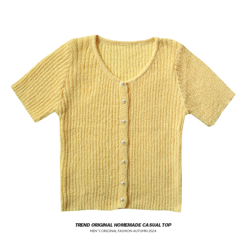 【针织系列】夏日冰果 坑条冰丝针织短袖