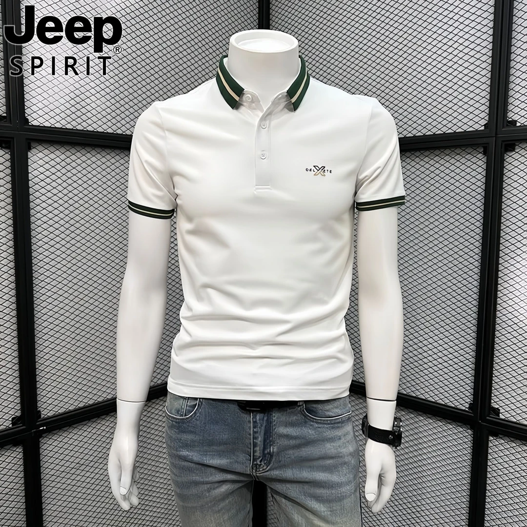 JEEP吉普潮流POLO衫男短袖t恤夏季新款休闲半袖高端时尚修身体恤