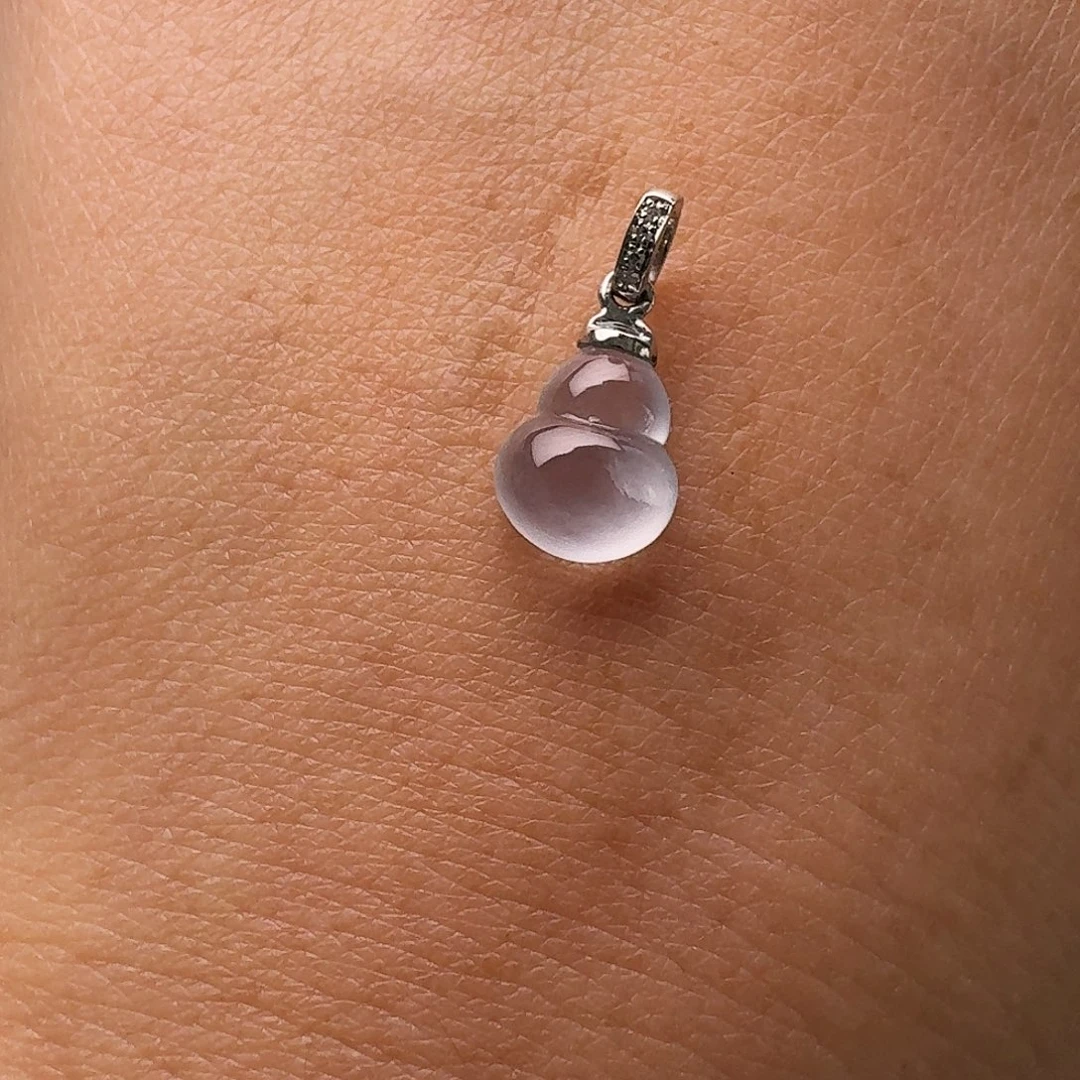 翡翠颈饰18K金镶嵌葫芦