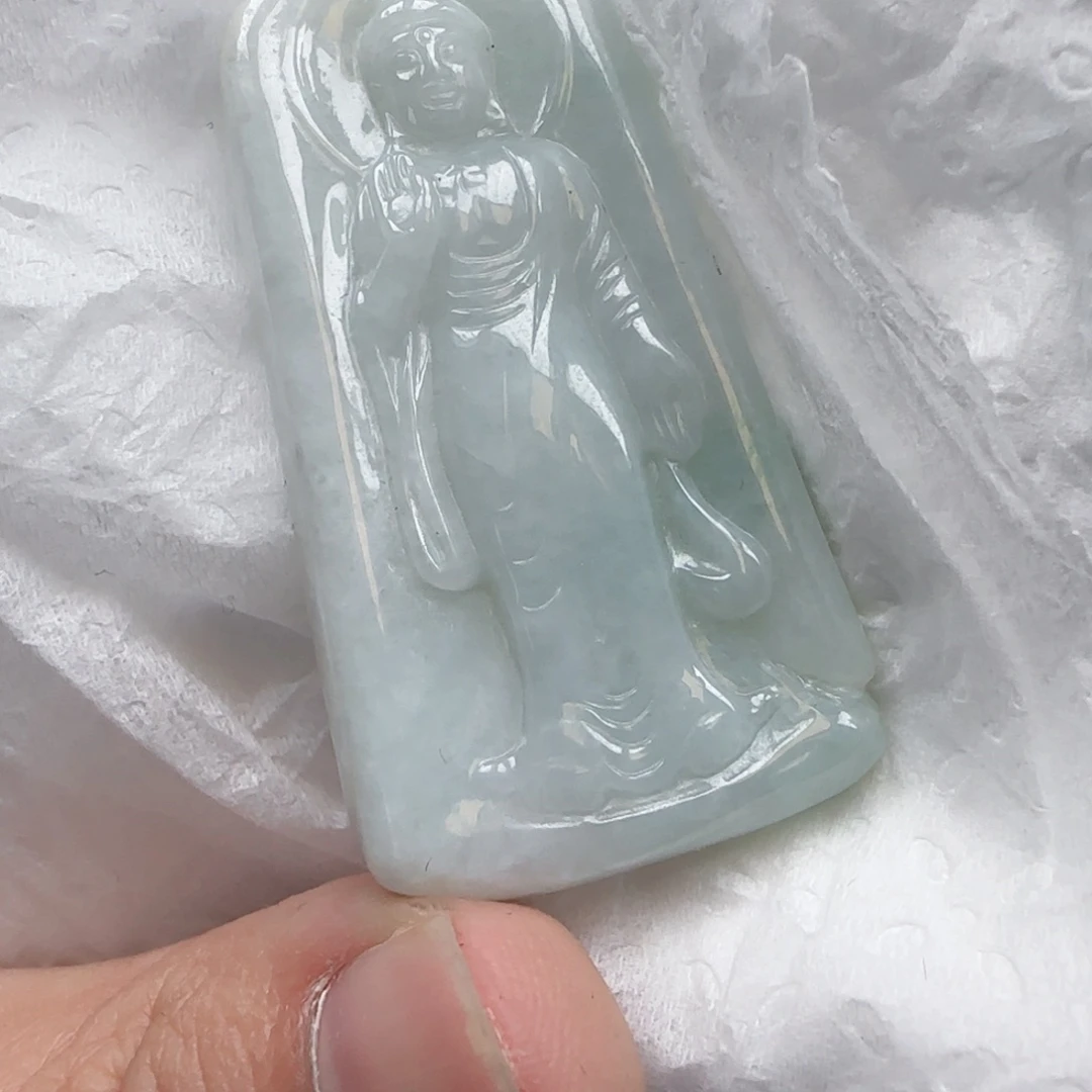 颈饰未镶嵌翡翠站观音