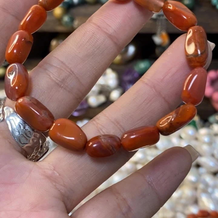 南红玛瑙手链未镶嵌旺***桃